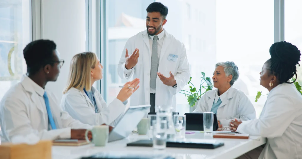 Healthcare Professionals Discussing Medical Device Adoption Jairus Marketing Blog