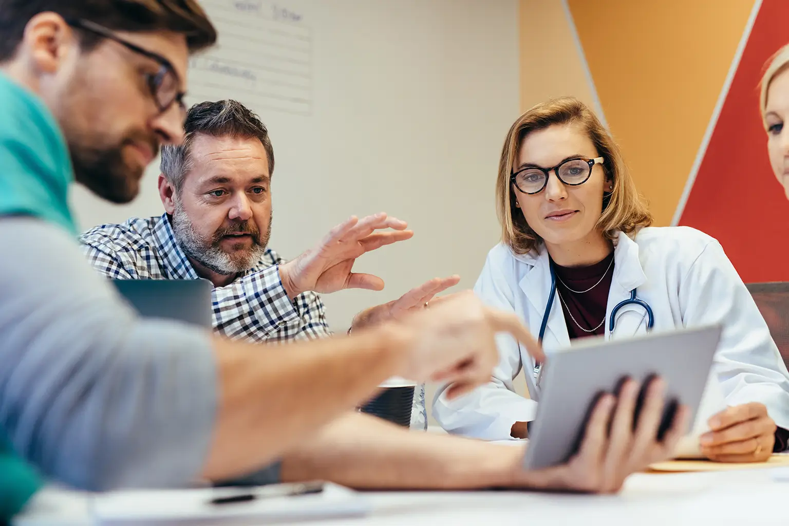 Doctors and Marketing Professionals Discussing Sales